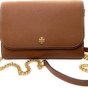 Authentic New Tory Burch Emerson Chain Wallet Crossbody Shoulder Bag